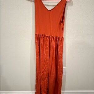 LOFT Rust Sleeveless Dress